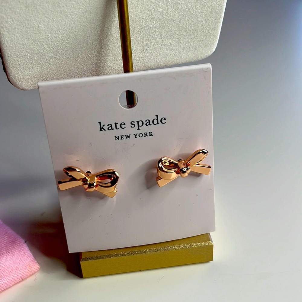 Kate spade Skinny Mini bow earrings